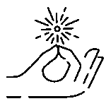 icono mano meditando