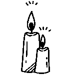 Icono dos velas encendidas